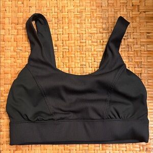 All in motion worn once Black Seamless Ribbed Sports Bra